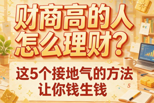 财商高的人怎么理财？这5个接地气的方法让你钱生钱
