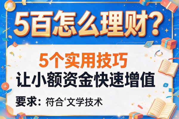 5百怎么理财？5个实用技巧让小额资金快速增值
