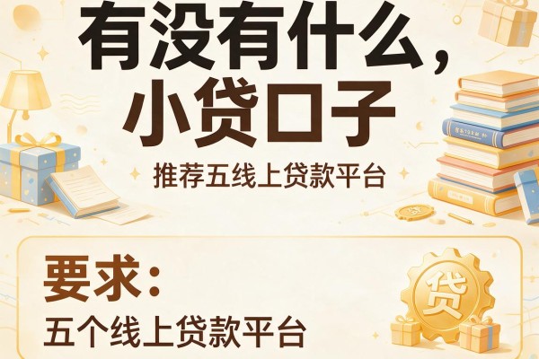 有没有什么小贷口子，推荐五个线上贷款平台