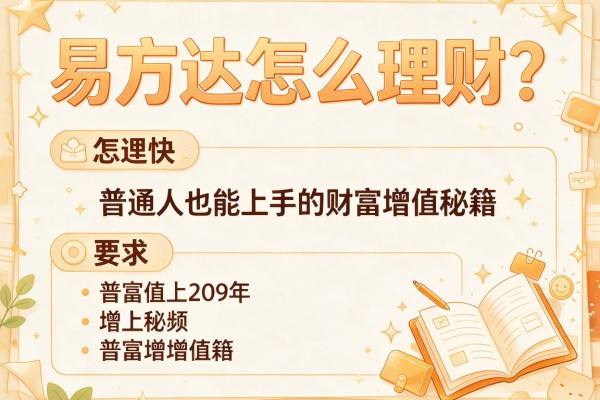 易方达怎么理财？普通人也能上手的财富增值秘籍