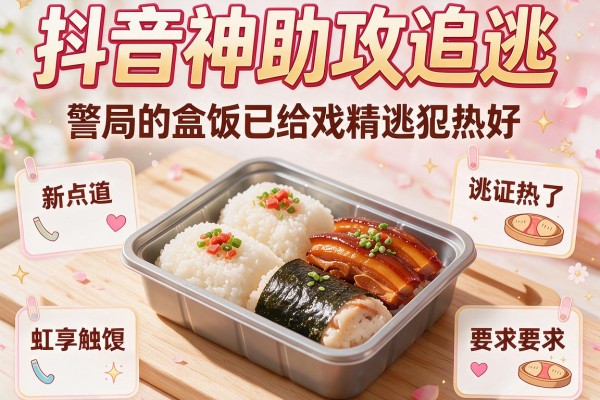 抖音神助攻追逃 警局的盒饭已给戏精逃犯热好