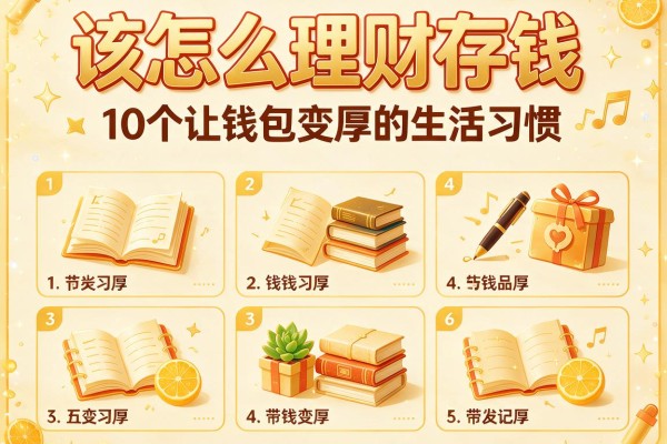 该怎么理财存钱：10个让钱包变厚的生活习惯