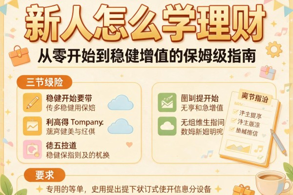 新人怎么学理财：从零开始到稳健增值的保姆级指南