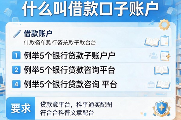 什么叫借款口子账户，例举5个银行贷款咨询平台