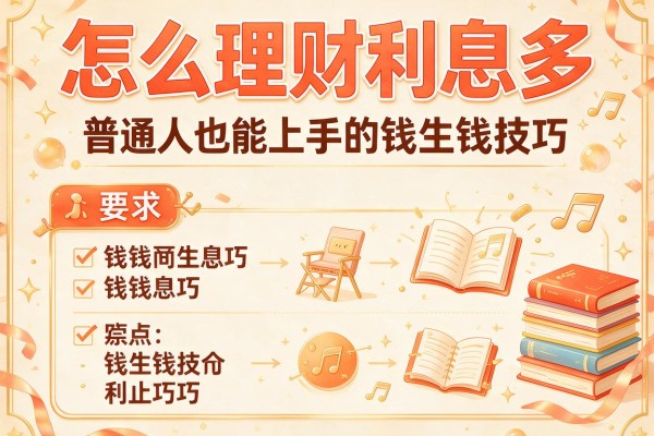 怎么理财利息多：普通人也能上手的钱生钱技巧