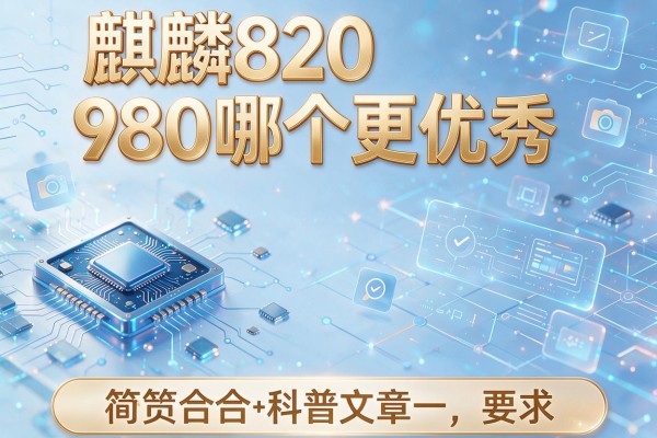 麒麟820和980哪个更优秀？