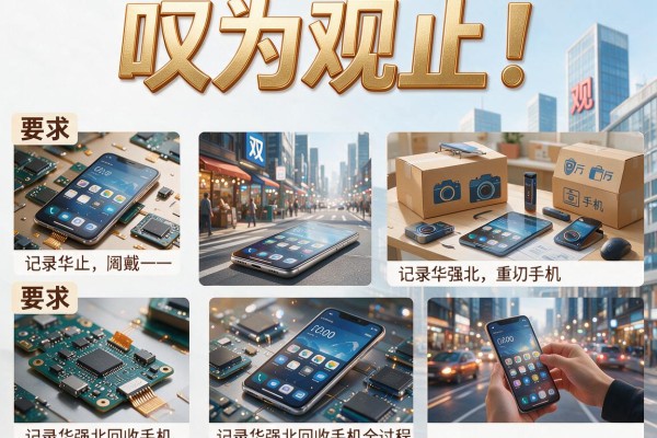叹为观止！记录华强北回收手机全过程
