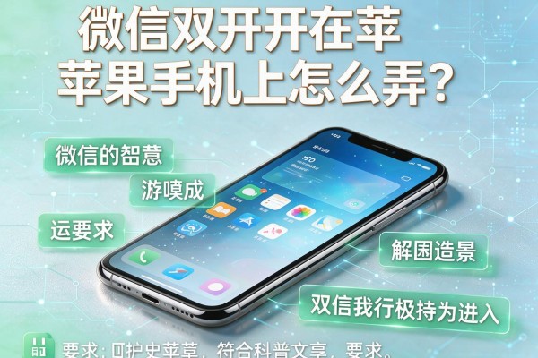 微信双开在苹果手机上怎么弄？
