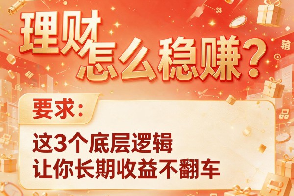 理财怎么稳赚？这3个底层逻辑让你长期收益不翻车