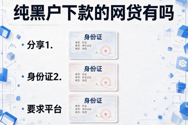 纯黑户下款的网贷有吗，分享五个身份证网贷平台