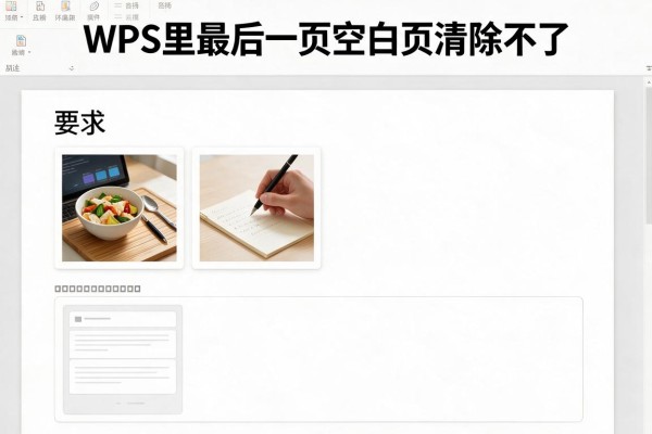 WPS里最后一页空白页清除不了