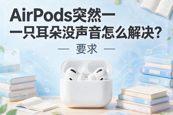 AirPods突然一只耳朵没声音怎么解决？