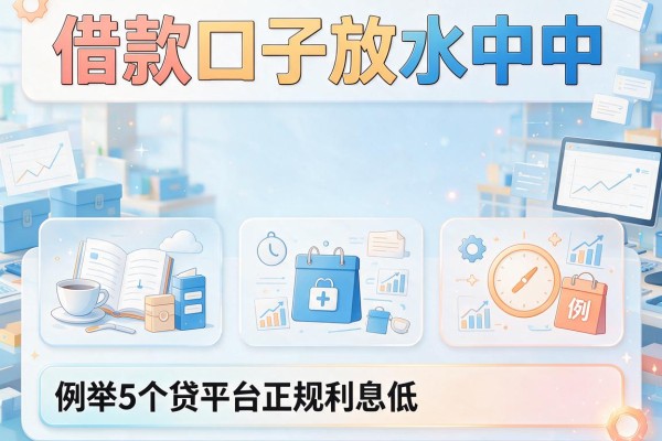 借款口子放水中的，例举5个网贷平台正规利息低