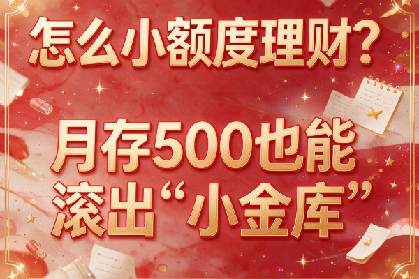怎么小额度理财？月存500也能滚出“小金库”