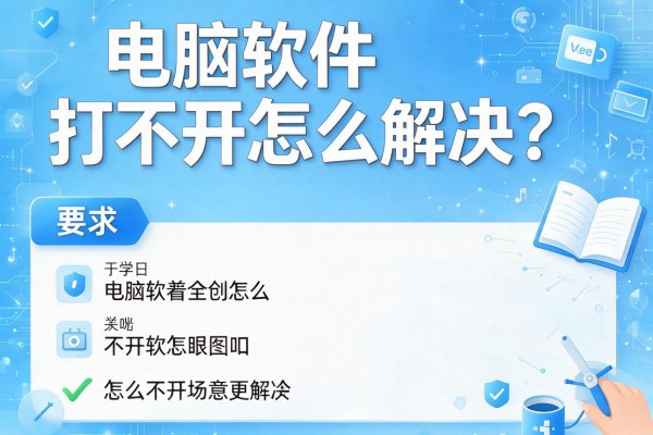 电脑软件打不开怎么解决？