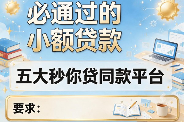 必通过的小额贷款，五大秒你贷同款平台
