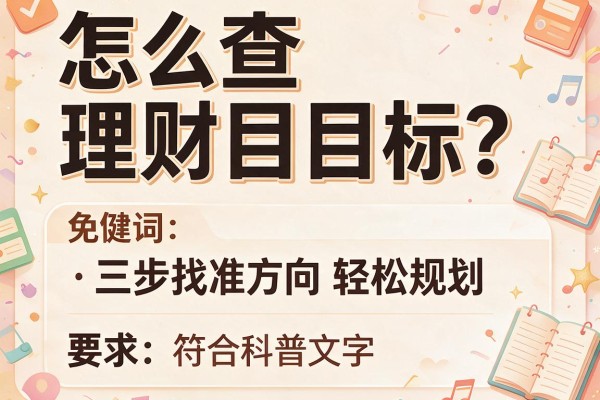 怎么查理财目标?三步找准方向轻松规划