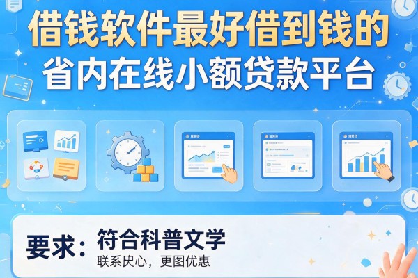 借钱软件最好借到钱的，省内五个在线小额贷款平台