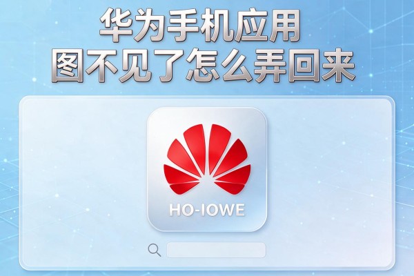 华为手机应用图标不见了怎么弄回来