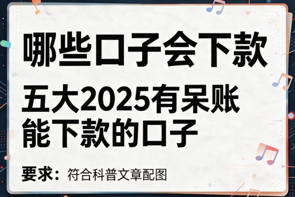 哪些口子会下款，五大2025有呆账能下款的口子