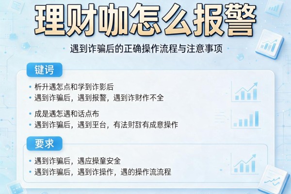 理财咖怎么报警：遇到诈骗后的正确操作流程与注意事项