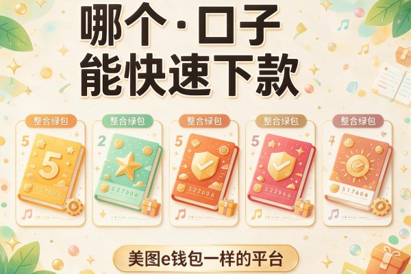 哪个口子能快速下款，整合5个美图e钱包一样的平台