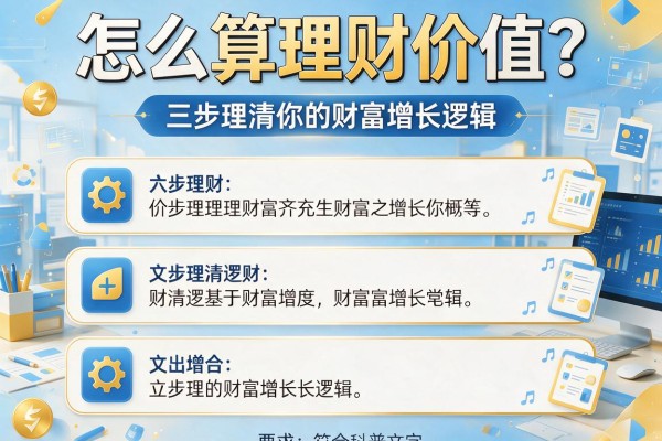 怎么算理财价值？三步理清你的财富增长逻辑