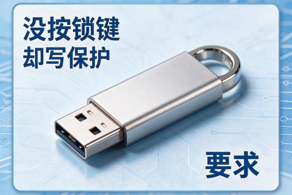 U盘没按锁键却写保护？