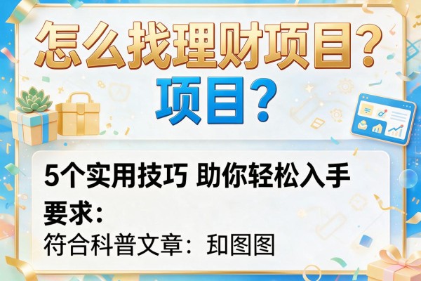怎么找理财项目？5个实用技巧助你轻松入手