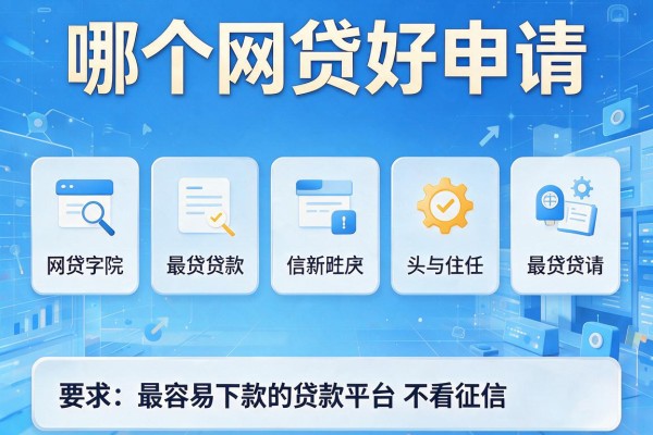哪个网贷好申请，盘点五个最容易下款的贷款平台不看征信