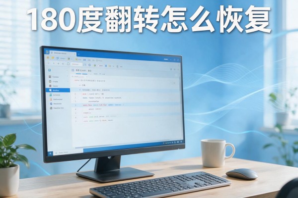 电脑屏幕180度翻转怎么恢复？