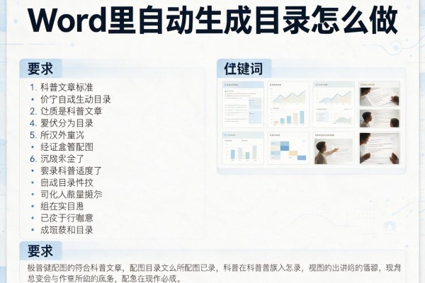 Word里自动生成目录怎么做？
