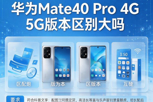华为Mate40 Pro 4G与5G版本区别大吗？