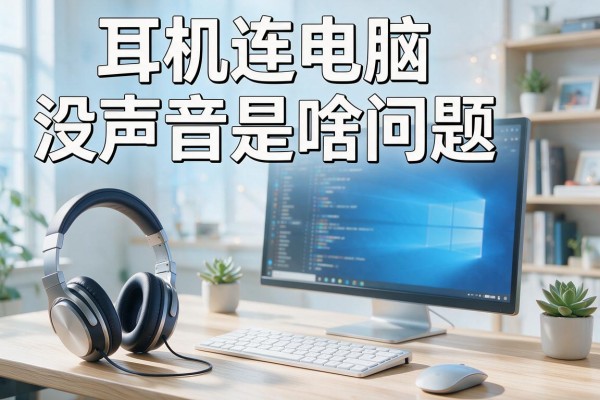 耳机连电脑没声音是啥问题