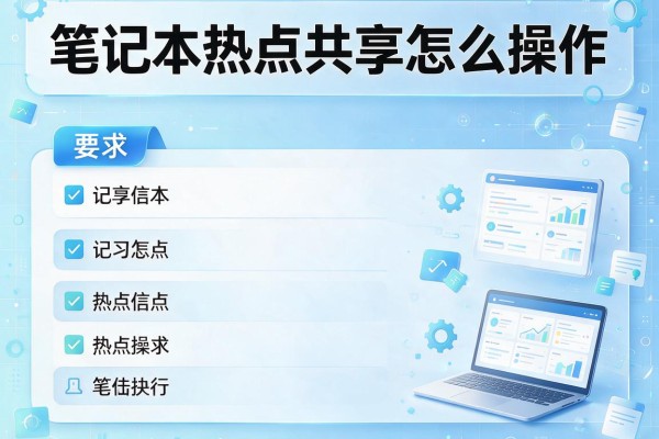 笔记本热点共享怎么操作？