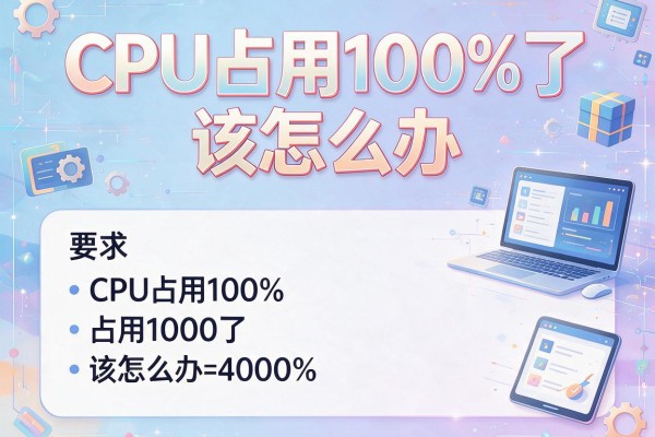 CPU占用100%了该怎么办？