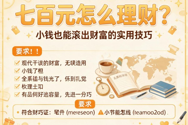 七百元怎么理财？小钱也能滚出财富的实用技巧
