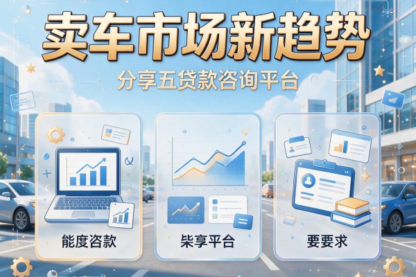 卖车市场新趋势，分享五个贷款咨询平台