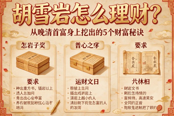 胡雪岩怎么理财？从晚清首富身上挖出的5个财富秘诀