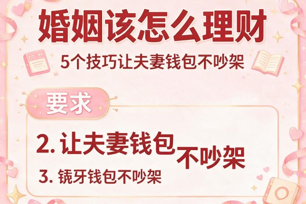 婚姻该怎么理财：5个技巧让夫妻钱包不吵架