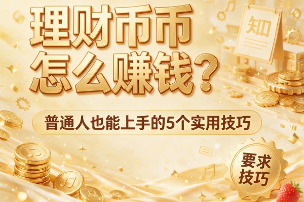 理财币怎么赚钱？普通人也能上手的5个实用技巧