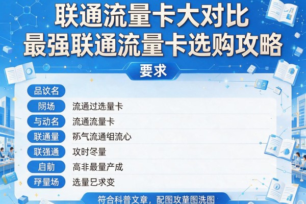 联通流量卡大对比 最强联通流量卡选购攻略