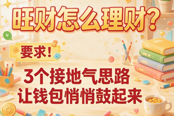 旺财怎么理财？3个接地气思路让钱包悄悄鼓起来