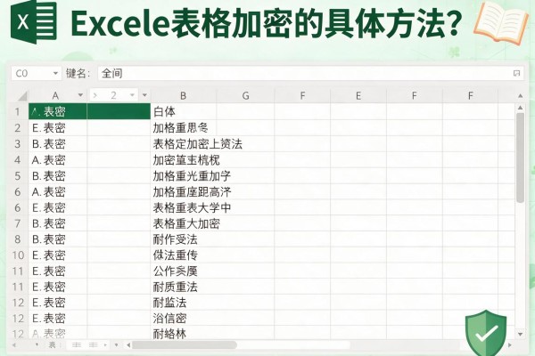 Excel表格加密的具体方法？