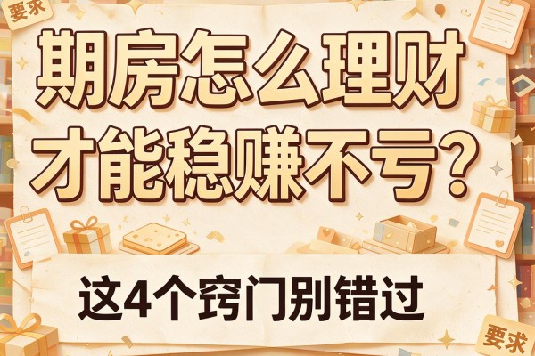 期房怎么理财才能稳赚不亏？这4个窍门别错过