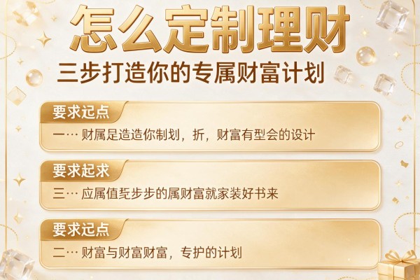 怎么定制理财：三步打造你的专属财富计划