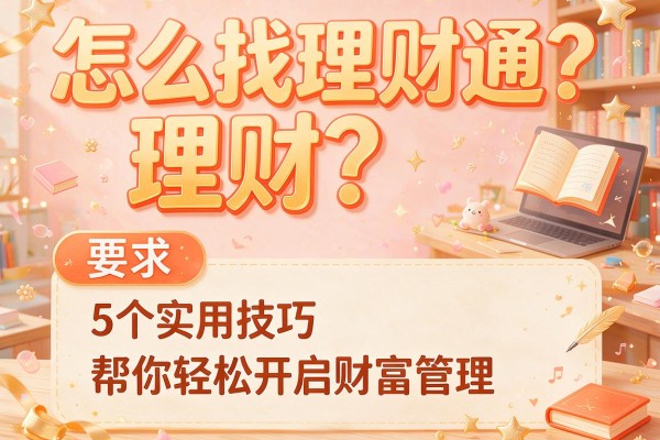 怎么找理财通？5个实用技巧帮你轻松开启财富管理