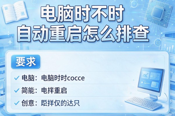 电脑时不时自动重启怎么排查