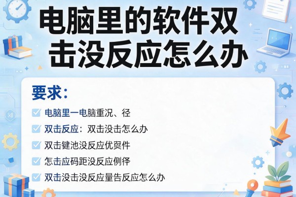 电脑里的软件双击没反应怎么办？