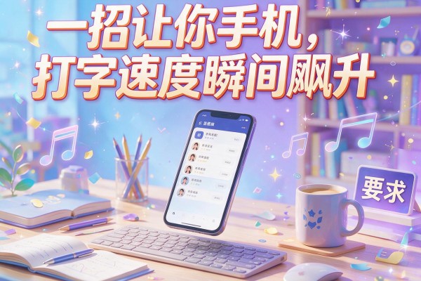 一招让你手机打字速度瞬间飚升
